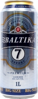 SALENAtéka - pivotéka & vinotéka - Letovice Boskovice Blansko - BALTIKA No7 pivo 5,4% 1l plech