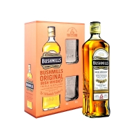 SALENAtéka - pivotéka & vinotéka - Letovice Boskovice Blansko - whisky BUSHMILLS 10y 40% 1l a 2x sklo