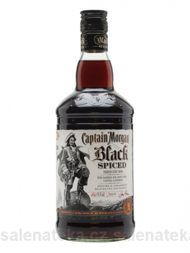 SALENAtéka - pivotéka & vinotéka - Letovice Boskovice Blansko - rum Captain Morgan Black Spiced 40% 0,7l