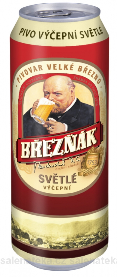SALENAtéka - pivotéka & vinotéka - Letovice Boskovice Blansko - BŘEZŇÁK světlé výčepní pivo 10° 0,5l plech