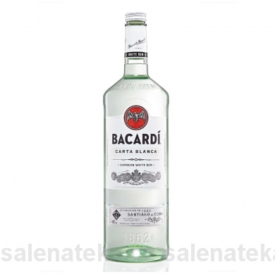 SALENAtéka - pivotéka & vinotéka - Letovice Boskovice Blansko - rum BACARDI Carta Blanca 37,5% 3l