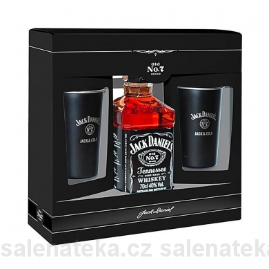 SALENAtéka - pivotéka & vinotéka - Letovice Boskovice Blansko - whisky Jack Daniels 40% 0,7l + 2 plecháčky