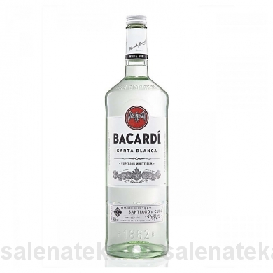 SALENAtéka - pivotéka & vinotéka - Letovice Boskovice Blansko - rum BACARDI Carta Blanca 37,5% 1l