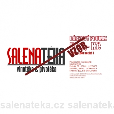 SALENAtéka - pivotéka & vinotéka - Letovice Boskovice Blansko - DÁRKOVÁ POUKÁZKA 1000 Kč
