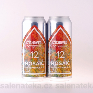 SALENAtéka - pivotéka & vinotéka - Letovice Boskovice Blansko - ZICHOVEC Mosaic Ale 12° 5,5% 0,5l plech
