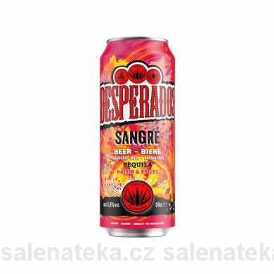 SALENAtéka - pivotéka & vinotéka - Letovice Boskovice Blansko - DESPERADOS Sangre Tequila beer 5,9% 0,5l plech